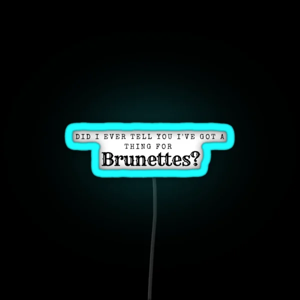 Tangled Brunettes RGB Neon Sign