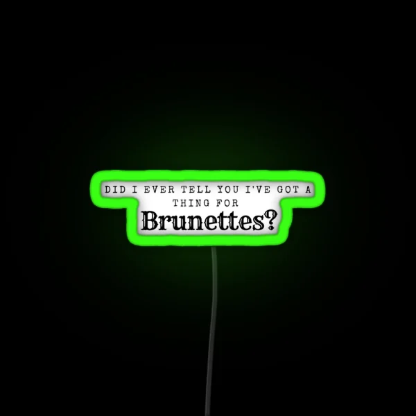Tangled Brunettes RGB Neon Sign