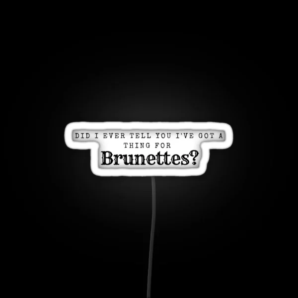 Tangled Brunettes RGB Neon Sign