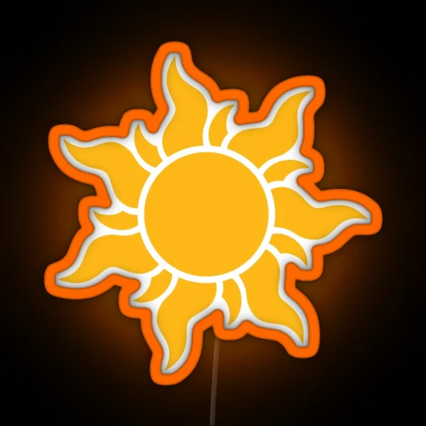 Tangled Kingdom Sun RGB Neon Sign