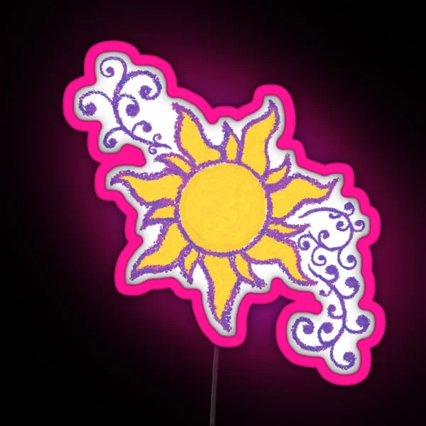 Tangled Sun RGB Neon Sign