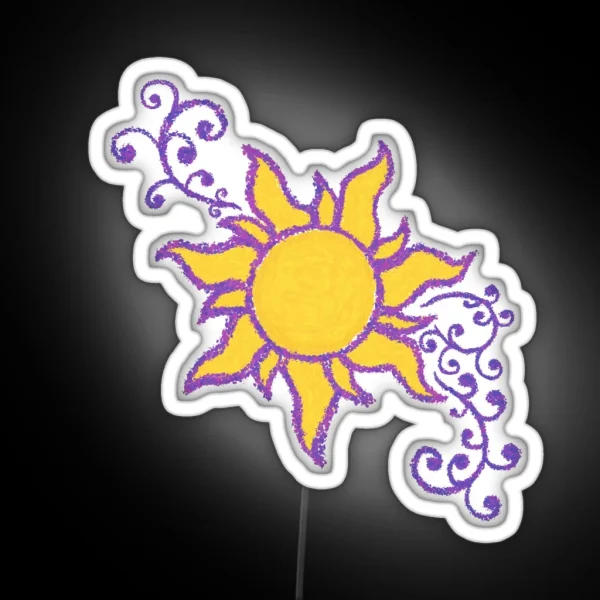 Tangled Sun RGB Neon Sign