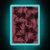 Neon pink and black tango netting sign with RGB lighting effects.