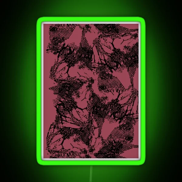 Tango Netting Black On Pink RGB Neon Sign