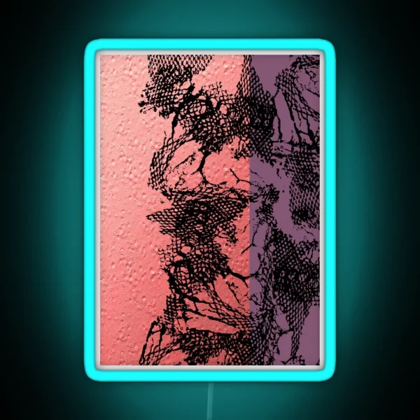 Tango Netting Black On Purple And Pink RGB Neon Sign