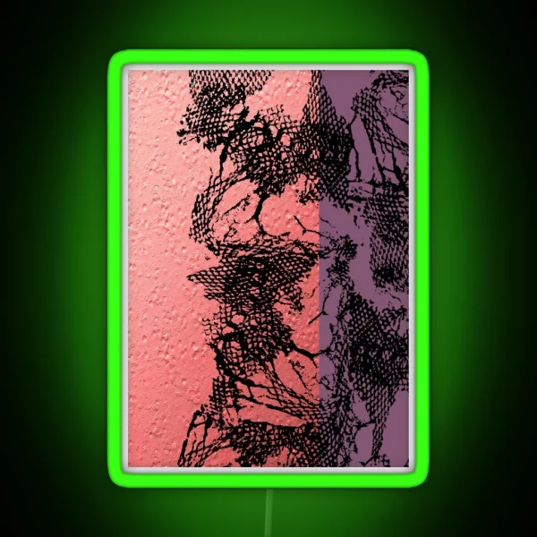 Tango Netting Black On Purple And Pink RGB Neon Sign