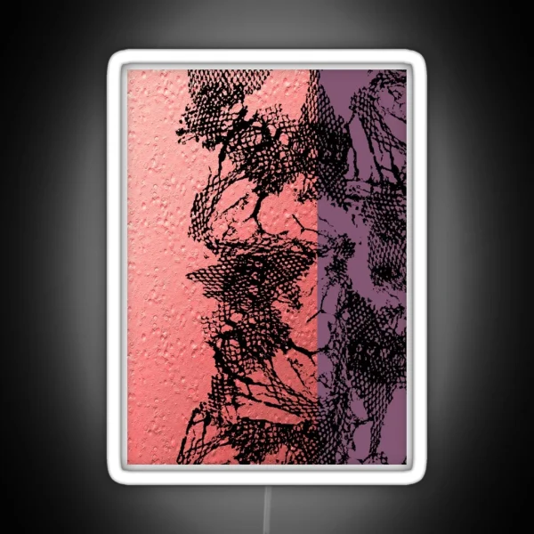 Tango Netting Black On Purple And Pink RGB Neon Sign