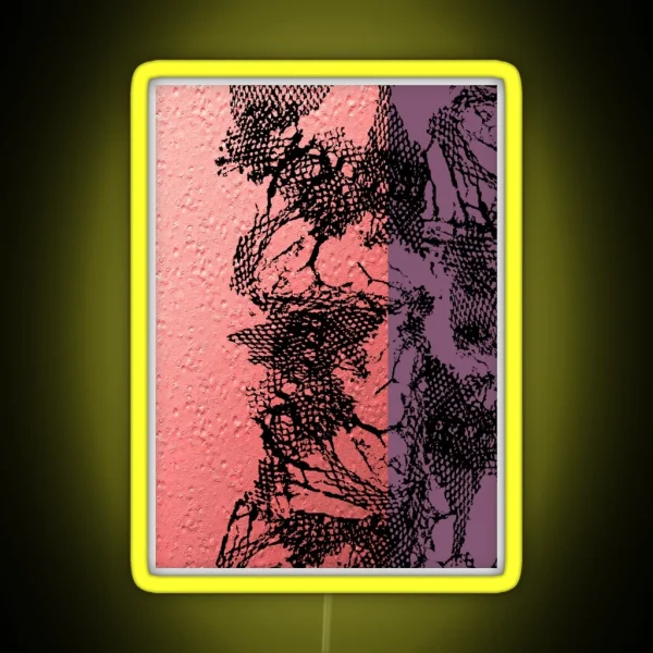Tango Netting Black On Purple And Pink RGB Neon Sign