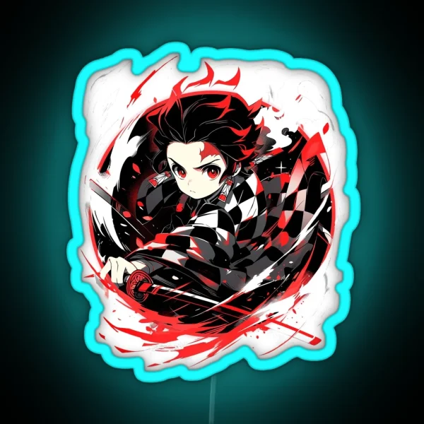 Tanjiro Demon Slayer RGB Neon Sign