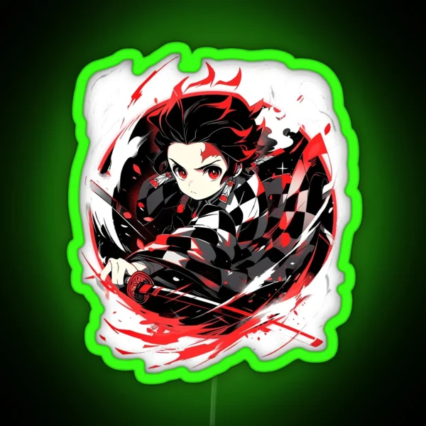 Tanjiro Demon Slayer RGB Neon Sign