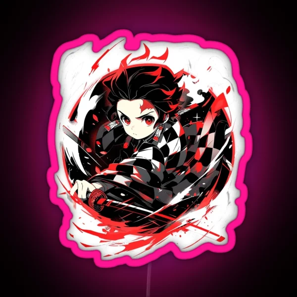 Tanjiro Demon Slayer RGB Neon Sign
