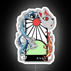 Tanjiro Hanafuda RGB Neon Sign