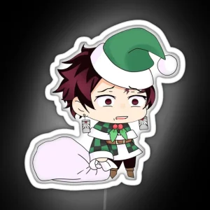 Tanjiro Kamado Christmas Demon Slayer RGB Neon Sign