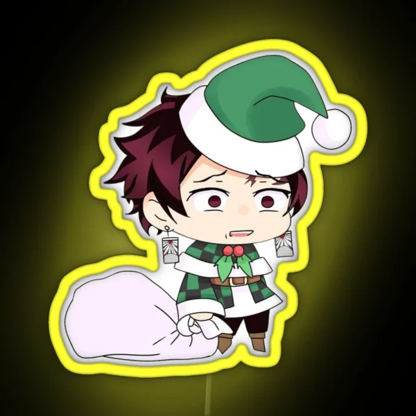 Tanjiro Kamado Christmas Demon Slayer RGB Neon Sign