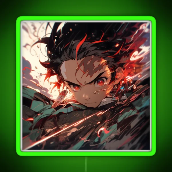 Tanjiro Kamado Demon Slayer 14 RGB Neon Sign