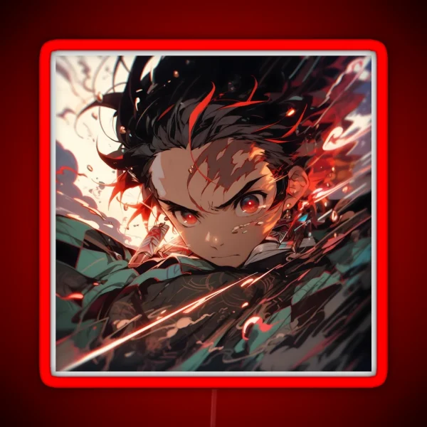 Tanjiro Kamado Demon Slayer 14 RGB Neon Sign