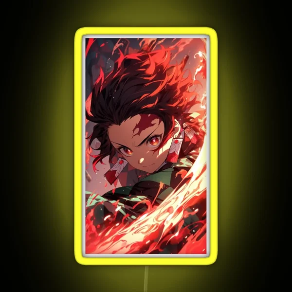 Tanjiro Kamado Demon Slayer AI RGB Neon Sign