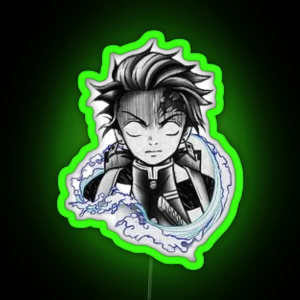 Tanjiro Kamado Demon Slayer RGB Neon Sign