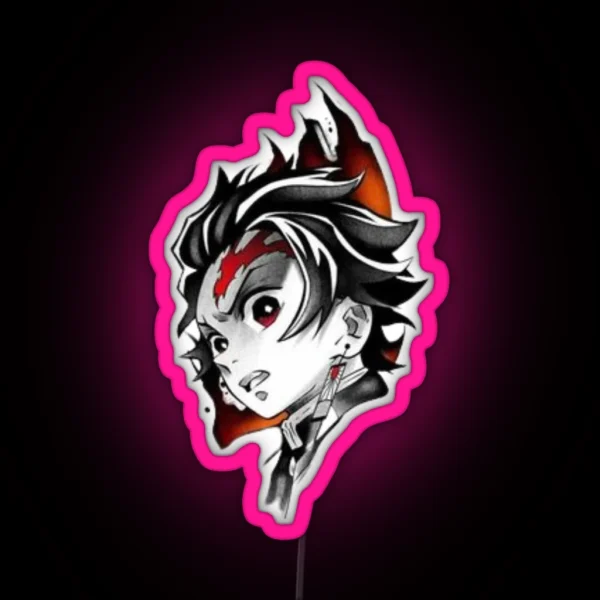 Tanjiro Kamado Demon Slayer RGB Neon Sign