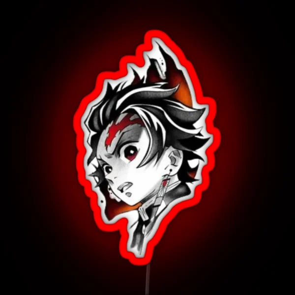 Tanjiro Kamado Demon Slayer RGB Neon Sign