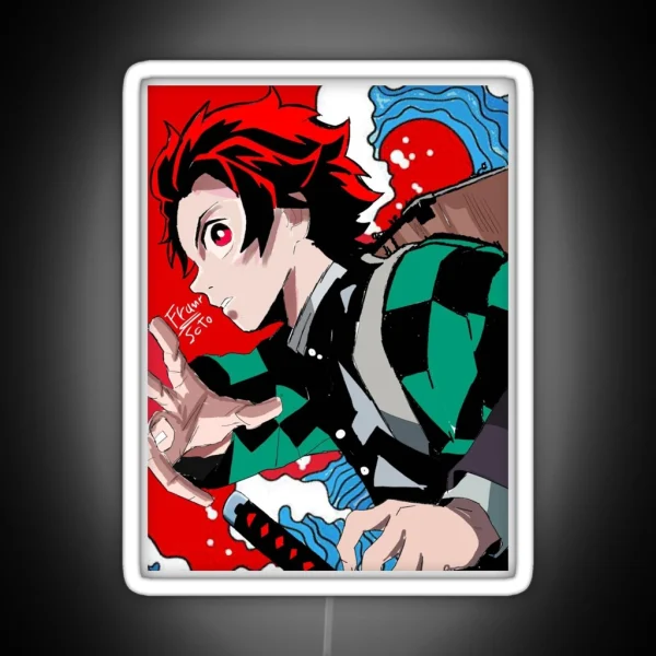 Tanjiro Kamado Fanart RGB Neon Sign