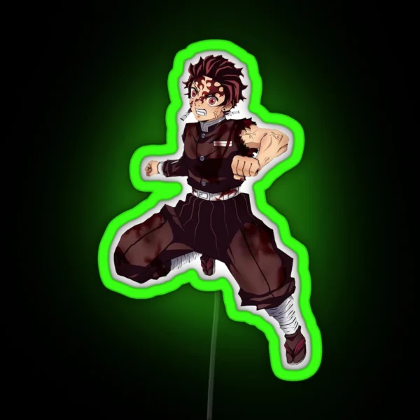 Tanjiro Kamado Kimetsu No Yaiba RGB Neon Sign