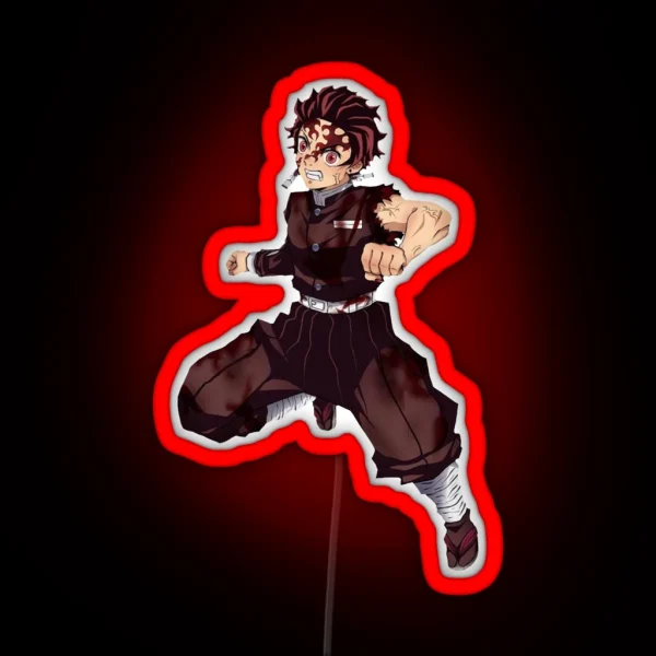 Tanjiro Kamado Kimetsu No Yaiba RGB Neon Sign
