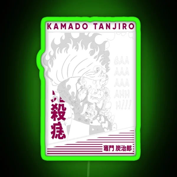 Tanjiro Kamado Kimetsu No Yaiba RGB Neon Sign