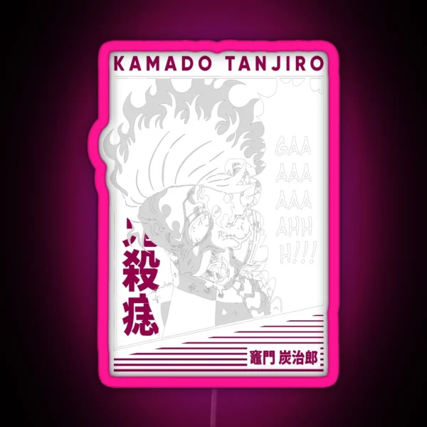 Tanjiro Kamado Kimetsu No Yaiba RGB Neon Sign
