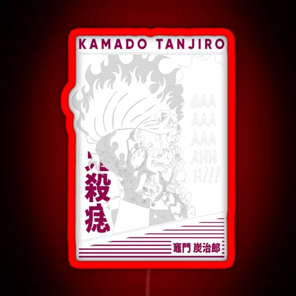 Tanjiro Kamado Kimetsu No Yaiba RGB Neon Sign