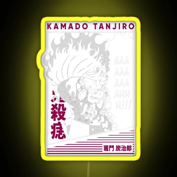 Tanjiro Kamado Kimetsu No Yaiba RGB Neon Sign
