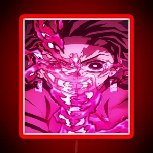 Tanjiro Kamado Kimetsu No Yaiba RGB Neon Sign
