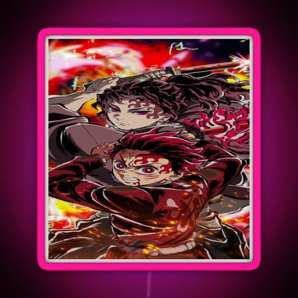 Tanjiro Kamado Kimetsu No Yaiba RGB Neon Sign