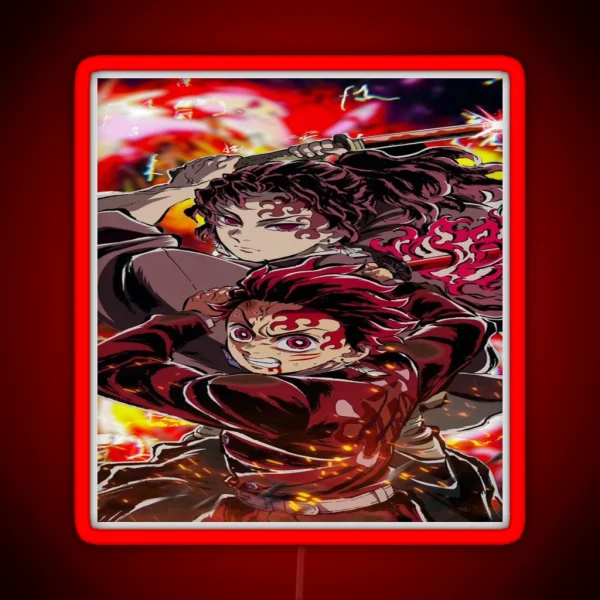 Tanjiro Kamado Kimetsu No Yaiba RGB Neon Sign