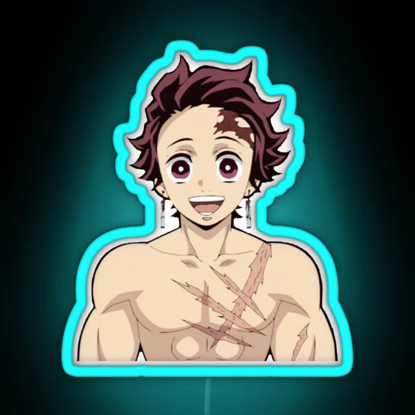 Tanjiro Kamado Kimetsu No Yaiba RGB Neon Sign