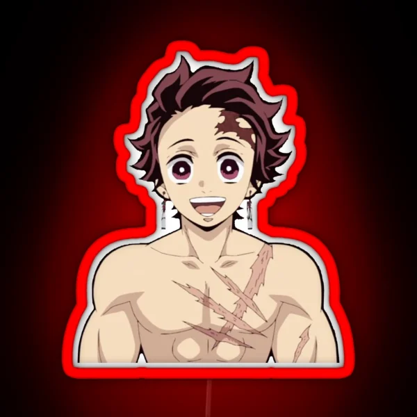 Tanjiro Kamado Kimetsu No Yaiba RGB Neon Sign