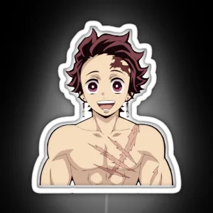 Tanjiro Kamado Kimetsu No Yaiba RGB Neon Sign
