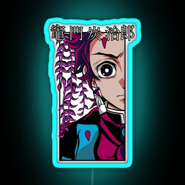 Tanjiro Kamado Kimetsu No Yaiba RGB Neon Sign