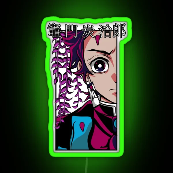 Tanjiro Kamado Kimetsu No Yaiba RGB Neon Sign