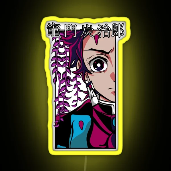 Tanjiro Kamado Kimetsu No Yaiba RGB Neon Sign