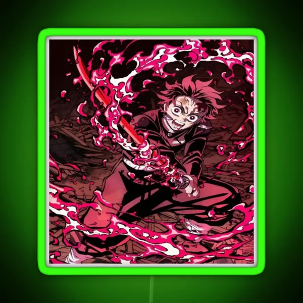 Tanjiro Kamado Kimetsu No Yaiba RGB Neon Sign