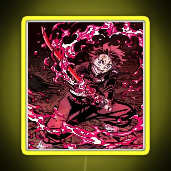 Tanjiro Kamado Kimetsu No Yaiba RGB Neon Sign