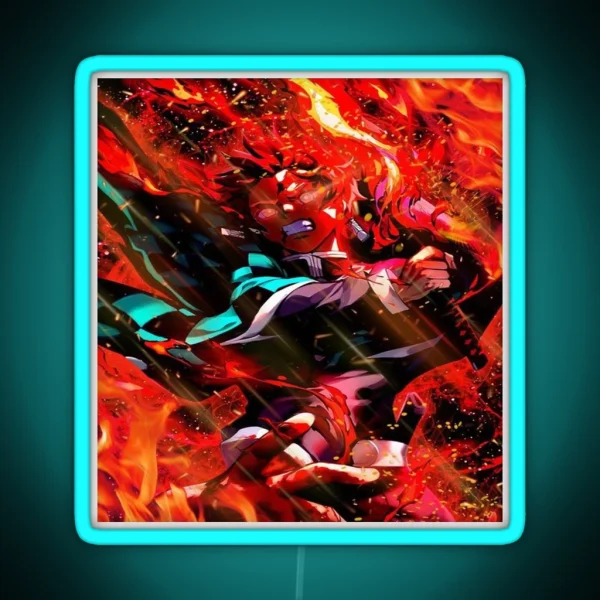 Tanjiro Kamado Kimetsu No Yaiba RGB Neon Sign
