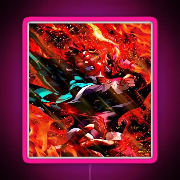 Tanjiro Kamado Kimetsu No Yaiba RGB Neon Sign