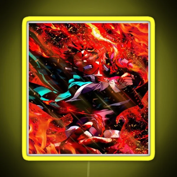 Tanjiro Kamado Kimetsu No Yaiba RGB Neon Sign