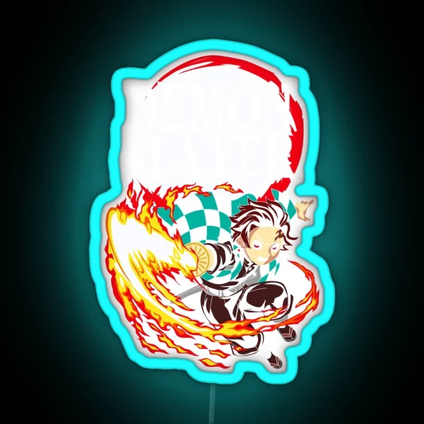 Tanjiro Kamado Kimetsu No Yaiba RGB Neon Sign