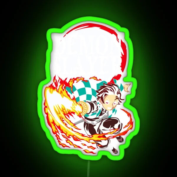 Tanjiro Kamado Kimetsu No Yaiba RGB Neon Sign