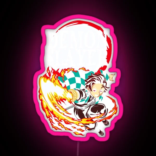 Tanjiro Kamado Kimetsu No Yaiba RGB Neon Sign
