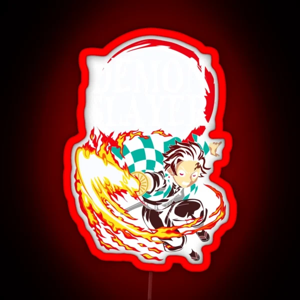 Tanjiro Kamado Kimetsu No Yaiba RGB Neon Sign