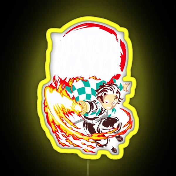 Tanjiro Kamado Kimetsu No Yaiba RGB Neon Sign